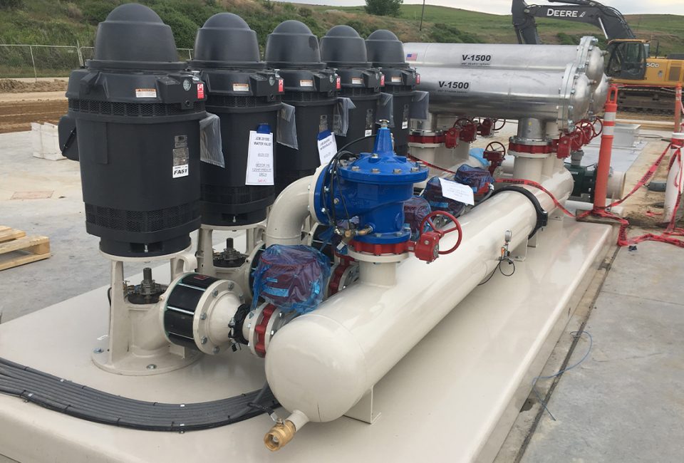 Pump repair on the agricultural irrigation system